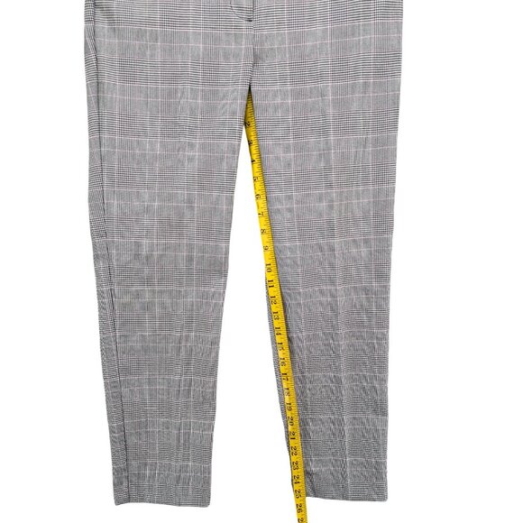Talbots Hampshire Pants Womens Grey Glen Plaid Flat Front Size 4P - Picture 9 of 10